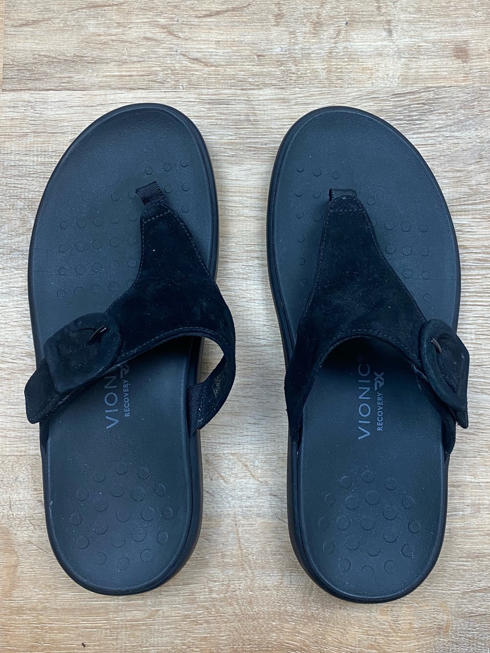 Vionic Recovery Rx Black Sandal Size 8 - Picture 2 of 6